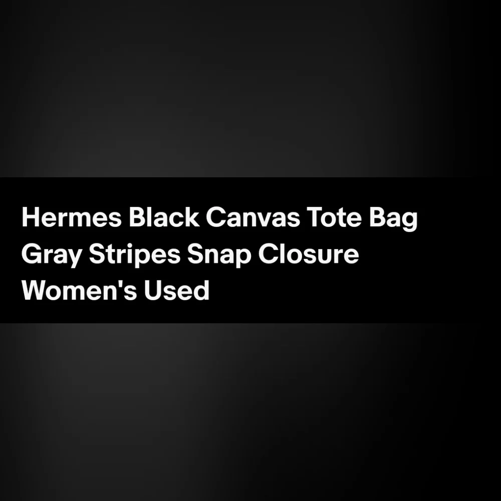 Stylish Black Tote Bag